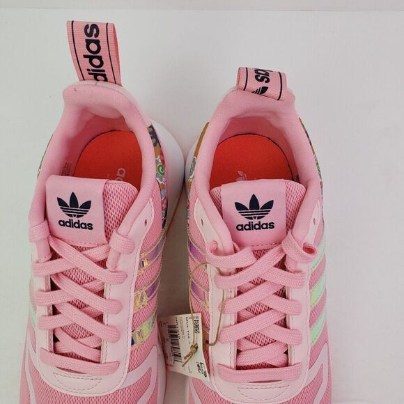 Adidas Multix J Girls Size 6.5Y Womens Sz 7.5 Pink Floral Sneaker Shoes HR1218 - Picture 8 of 8